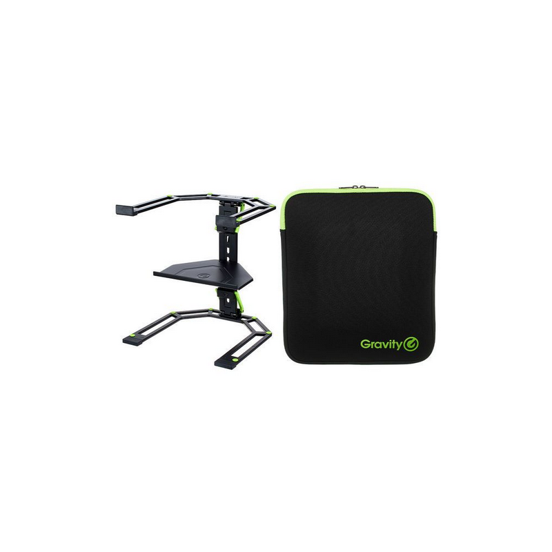 GRAVITY LTS 01 B SET 1 - SUPPORTO REGOLABILE PER LAPTOP E CONTROLLER - CON BAG